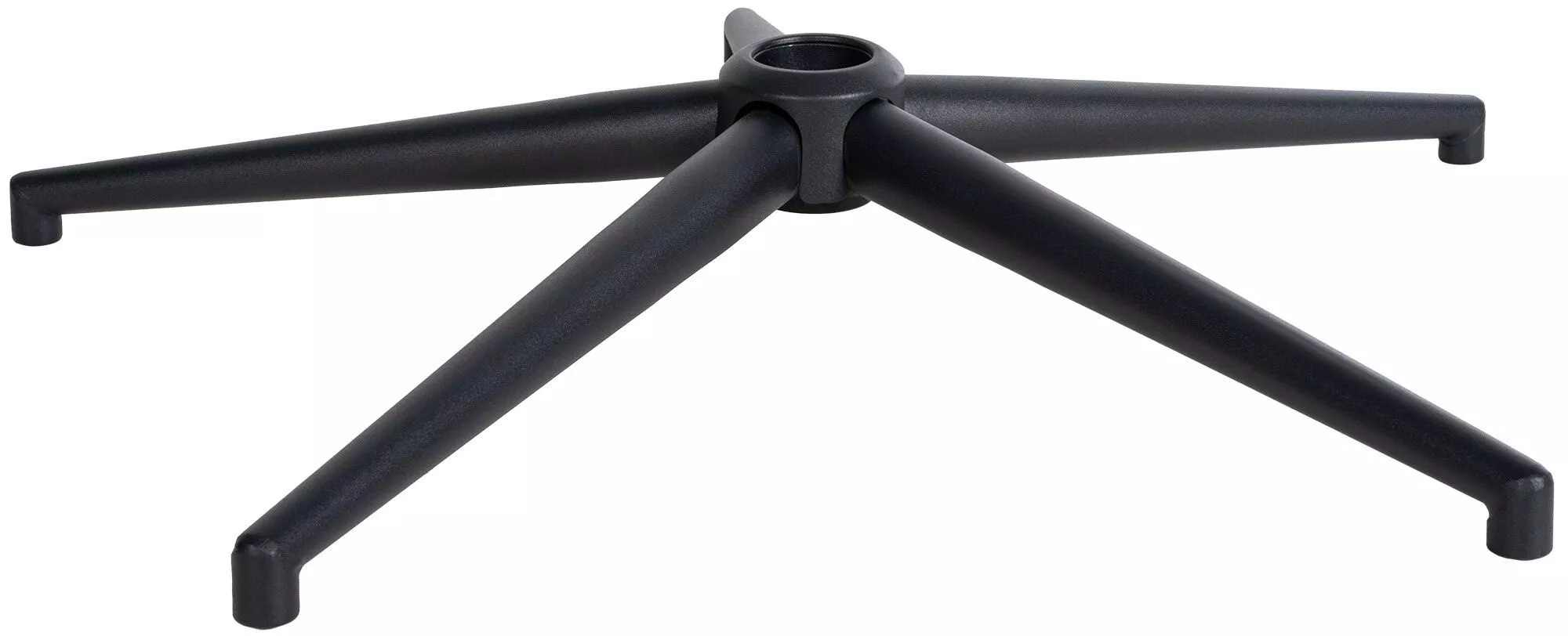 Firkantet sort metalstolbaseudskiftning, 70 cm diameter, 50 mm gasfjederholder